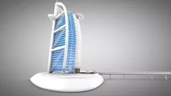 Burj Al Arab Low-poly  3D model