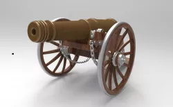 cannon 3D model