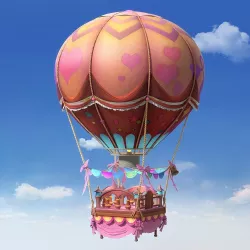 Cartoon Hot Air Balloon 3D model