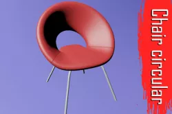 Circular Chair 3D model