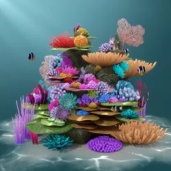 Coral Reef 3D model
