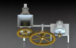 Cow dung log making machine (Use waste material)