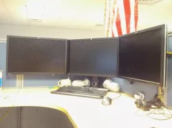 cubicle VESA monitor mount