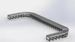 Curved Roller Conveyor 