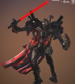 Dart Necron Low-poly  3D model