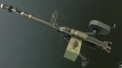 DSHK machine-gun Low-poly  3D model
