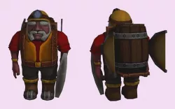 Dwarf lowpoly Low-poly  3D model