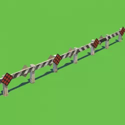 End of Road Marker 3D model