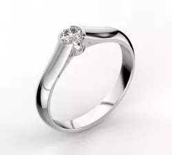 Engagement ring with 0.30 ct diamond