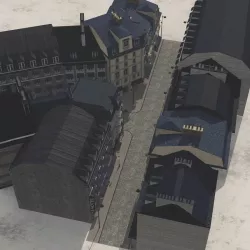 European Street in obj and fbx format 3D model