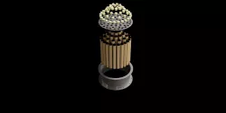 Filter section for cyclone