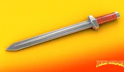Flash Gordon Movie 1981 Ming Guard Sword  3D model
