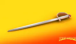  FLASH MING SWORD 3D model