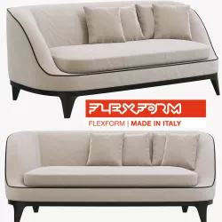 Flexform Dragonfly sofa 3D model