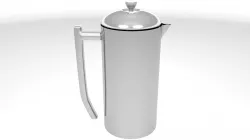 French Press Stainless Steel 3D model