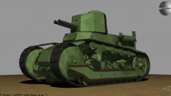 FT Fiat  3000 Ligth tank ww1 3D model