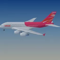 Hong Kong Airlines Airbus  3D model