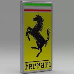 horse car logo 3 3D model