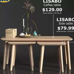 IKEA LISABO coffe table 3D model