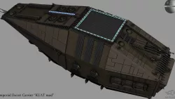 Imperial Escort Carrier KUAT mod 3D model