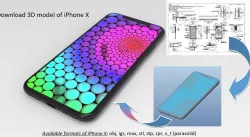 iPhone X - original dimensions 3D model 3D model 3D model