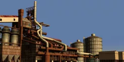 Ironworks Blast Furnace Plant 3D model