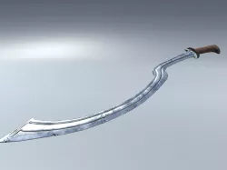 Khopesh PBR Low-poly  3D model