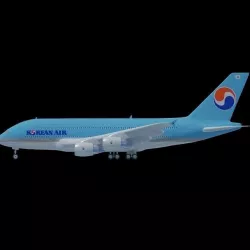 Korean Air A380 3D model