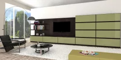 Living room interior tv stand 3D model