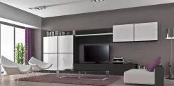 Living room interior tv stand Low-poly  3D model