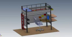 Loft with slatwall