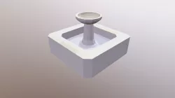 Low poly ancient sink Low-poly  3D model