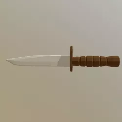 Low poly Bayonet Low-poly  3D model