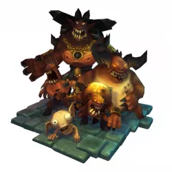Low Poly Demon Crew Bundle Low-poly  3D model