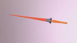Low Poly Knight Jousting Lance Low-poly  3D model