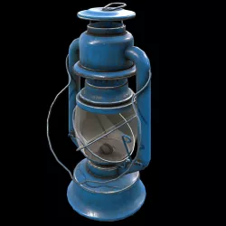 Low Poly PBR Game Ready Storm Lantern Low-poly  3D model