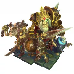 Low Poly Skeleton Crew Bundle Low-poly  3D model