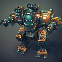Mech Constructor - Light and Medium Robots Low-poly  3D model