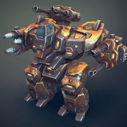 Mech Constuctor - Heavy Robot Low-poly  3D model