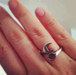 Mechanical Engineer wedding Ring.
