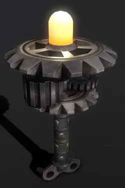 mechanical lamp Low-poly  3D model