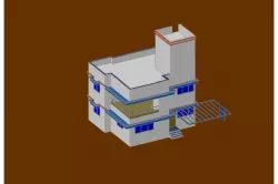 Modern Bunglow Cad 3D model