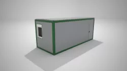 Modular sanitary module 15m2 3D model