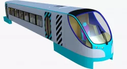 Monorail train 3D model