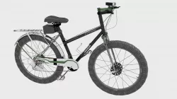 Mountain Bicycle 15 Speed Low-poly  3D model