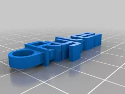 My Customized Message Keychain