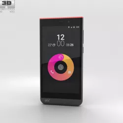 Obi Worldphone SJ1-5 Black-Red 3D model
