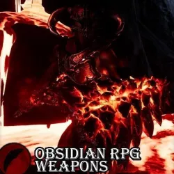 Obsidian RPG Weapons- UE4 FBX Low-poly  3D model