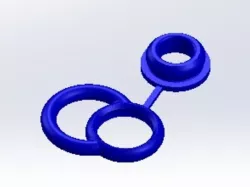Parachute toss toy