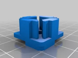 Parameterised: Angled 20x20 to 20x40 profile connector plate